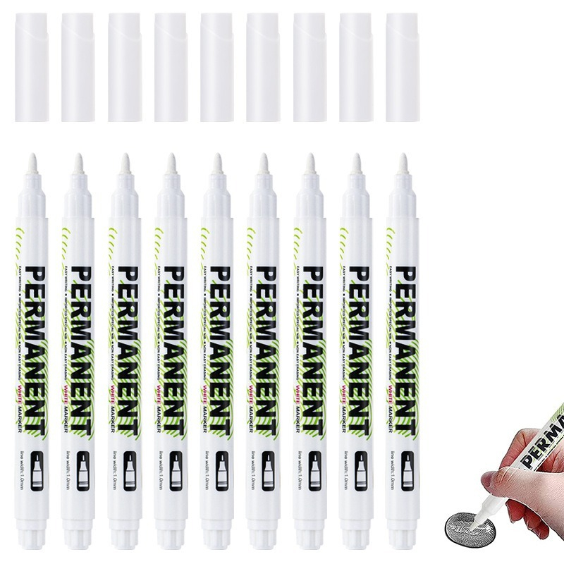Fabric Marking Pen - 1/5/20 Pezzi Pennarelli Bianchi Impermeabili a