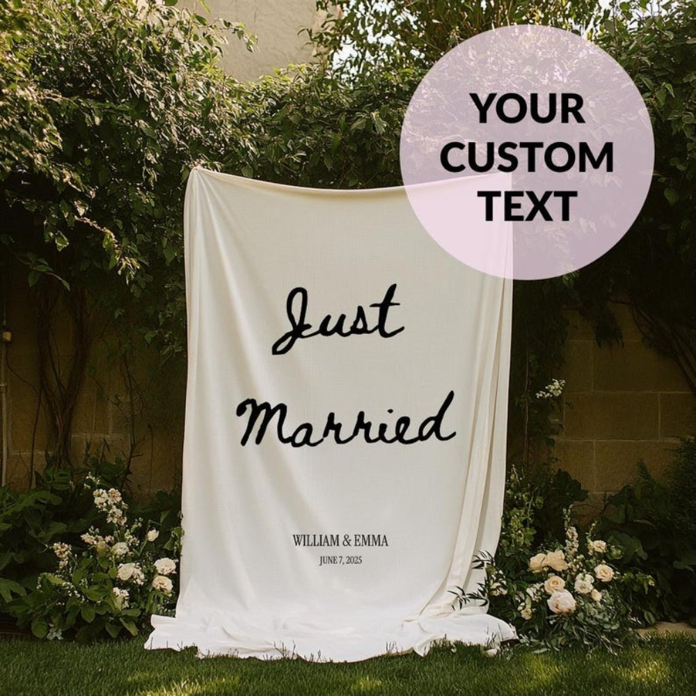 Sewing Custom - Banner per matrimonio personalizzato: design con