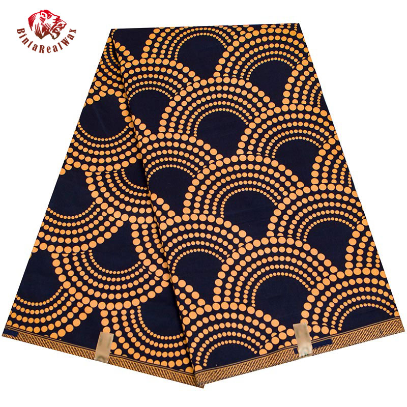 Sewing Batik Fabric - BintaRealWax tessuto africano ventaglio modello Ankara