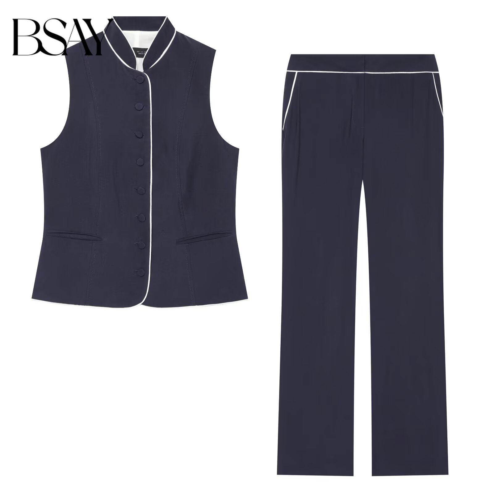 Sewing Vest - Completo da donna BSAY: Gilet monopetto