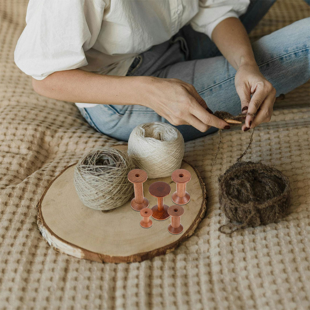Sewing Knit - Set di 7 Bobine in Legno