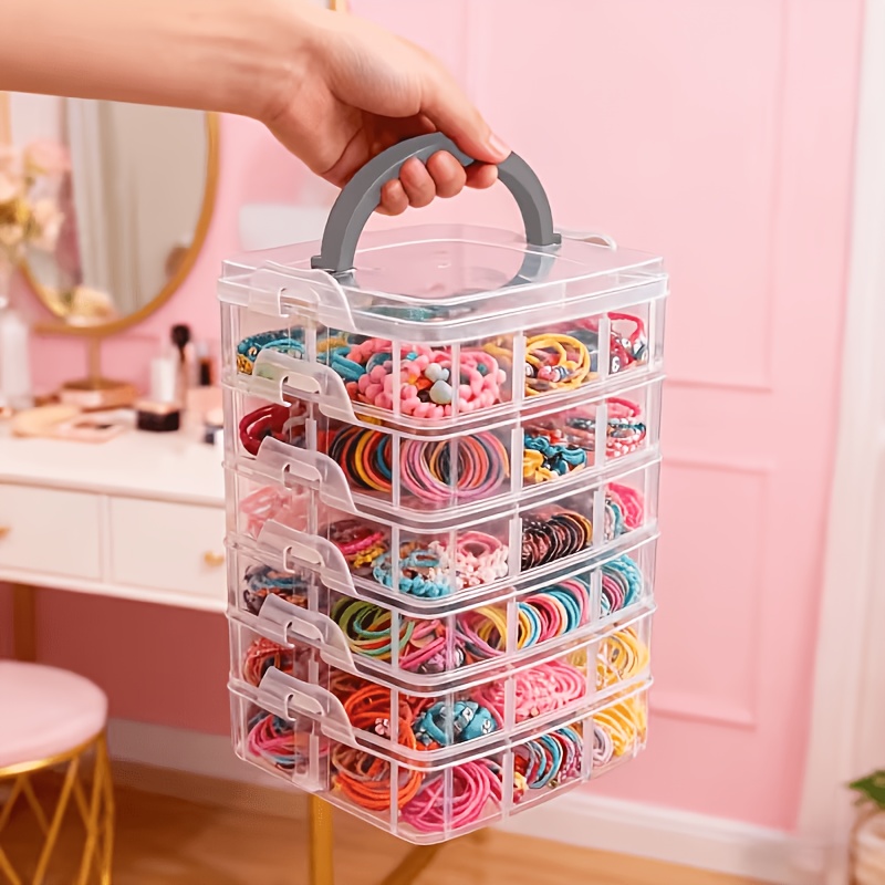 Sewing Necessities - Scatola portaoggetti trasparente a 5 strati