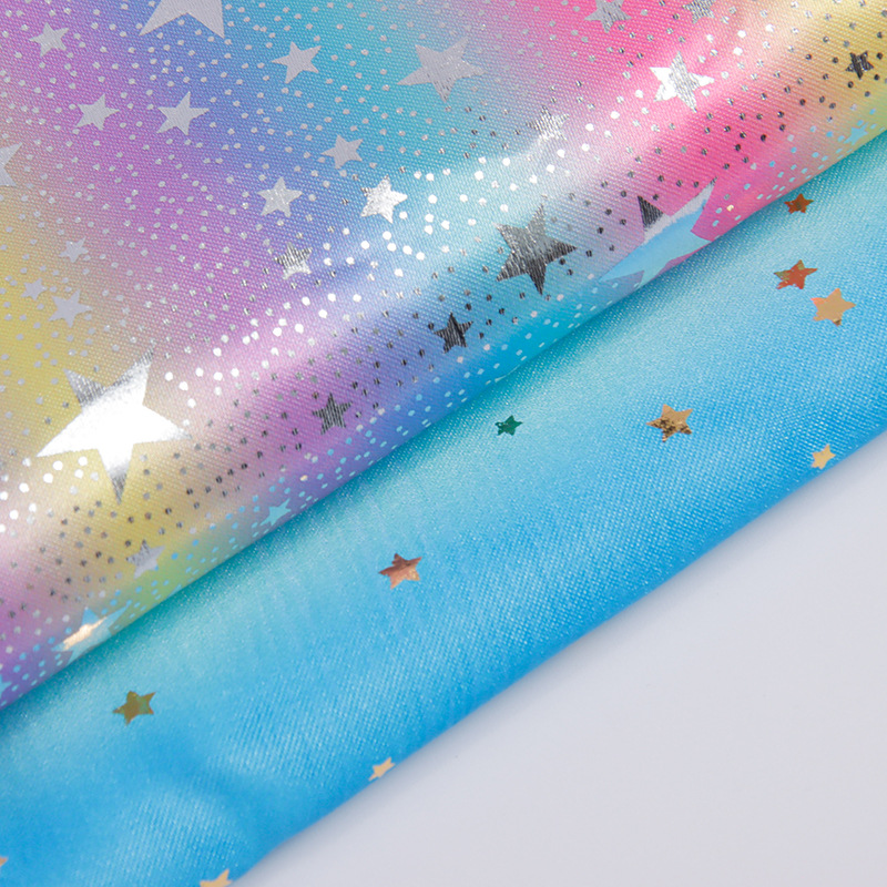 Sewing Tie Dye - Tessuto colorante per cravatta arcobaleno stellato