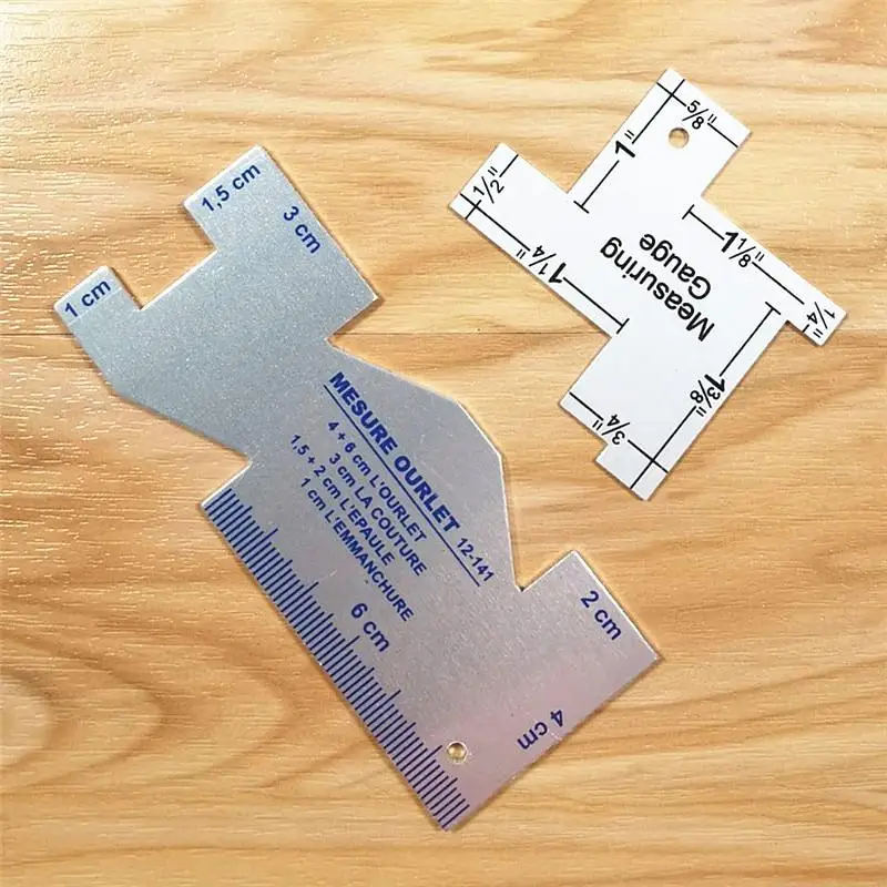 Sewing Gauge Ruler - Pennarello per tessuti, gesso su misura
