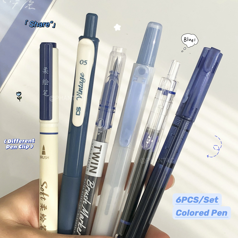 Pentel Pen Energel - Set di 6 Penne Colorate per