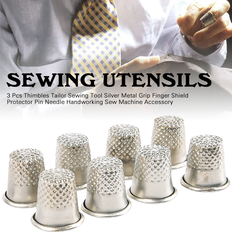 3Pcs ditale ditali per cucire  - Sewing Thimble Metal recensione e prezzo