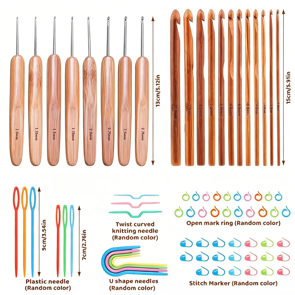 Set di 74 uncinetti in bambù p - Sewing Knit recensione e prezzo