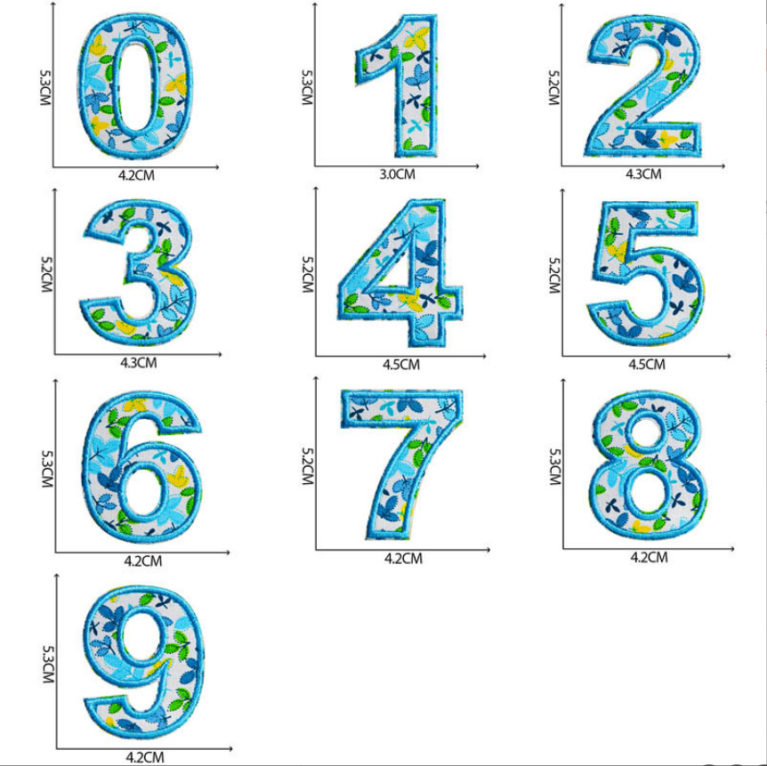 10 pezzi di numeri di colore b - Sewing Id recensione e prezzo