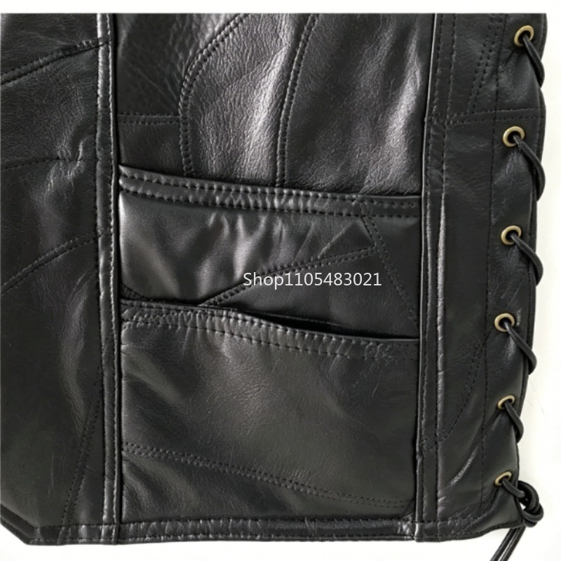 Gilet da motociclista in pelle - Sewing Vest recensione e prezzo