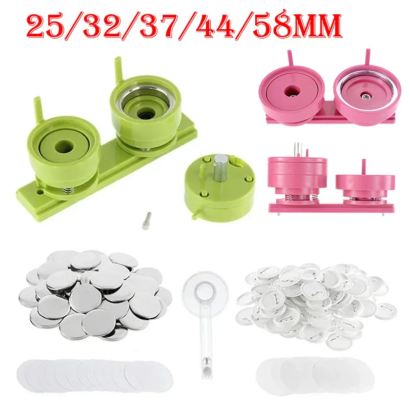 100 Set 25/32/37/44/58mm Badge - Button Hole Cutter recensione e prezzo